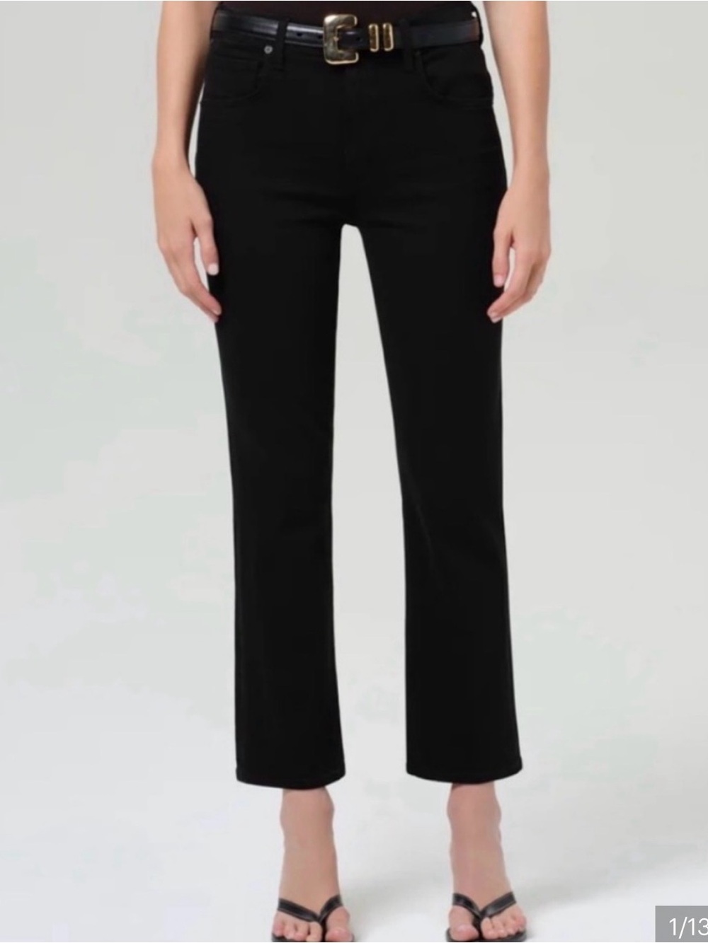 Citizens of humanity Isola cropped Black Jeans - Classic Fit